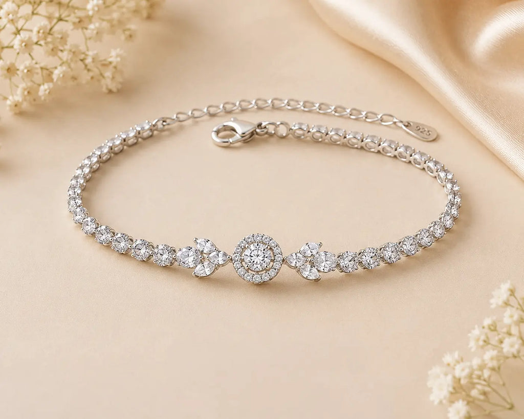 Silver Lab Diamond Bracelet