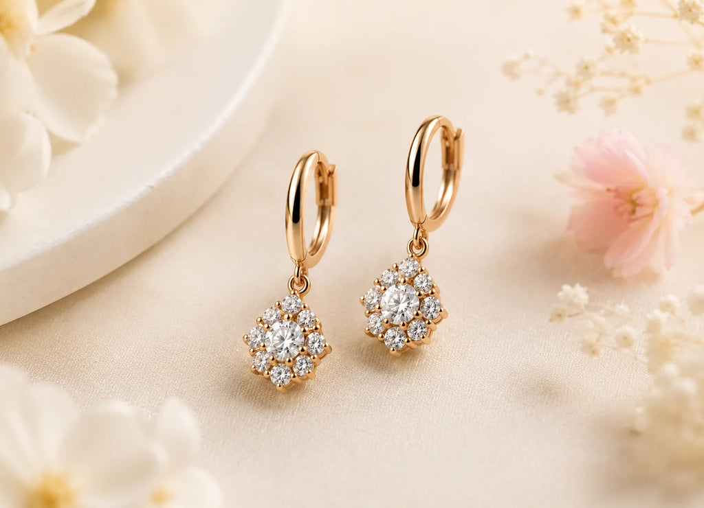 Drop Hoops Earring