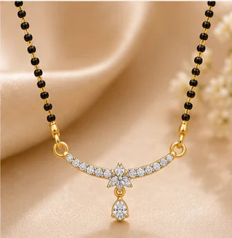 Oval Diamond Mangalsutra