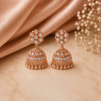 Rose Gold Diamond Jhumka