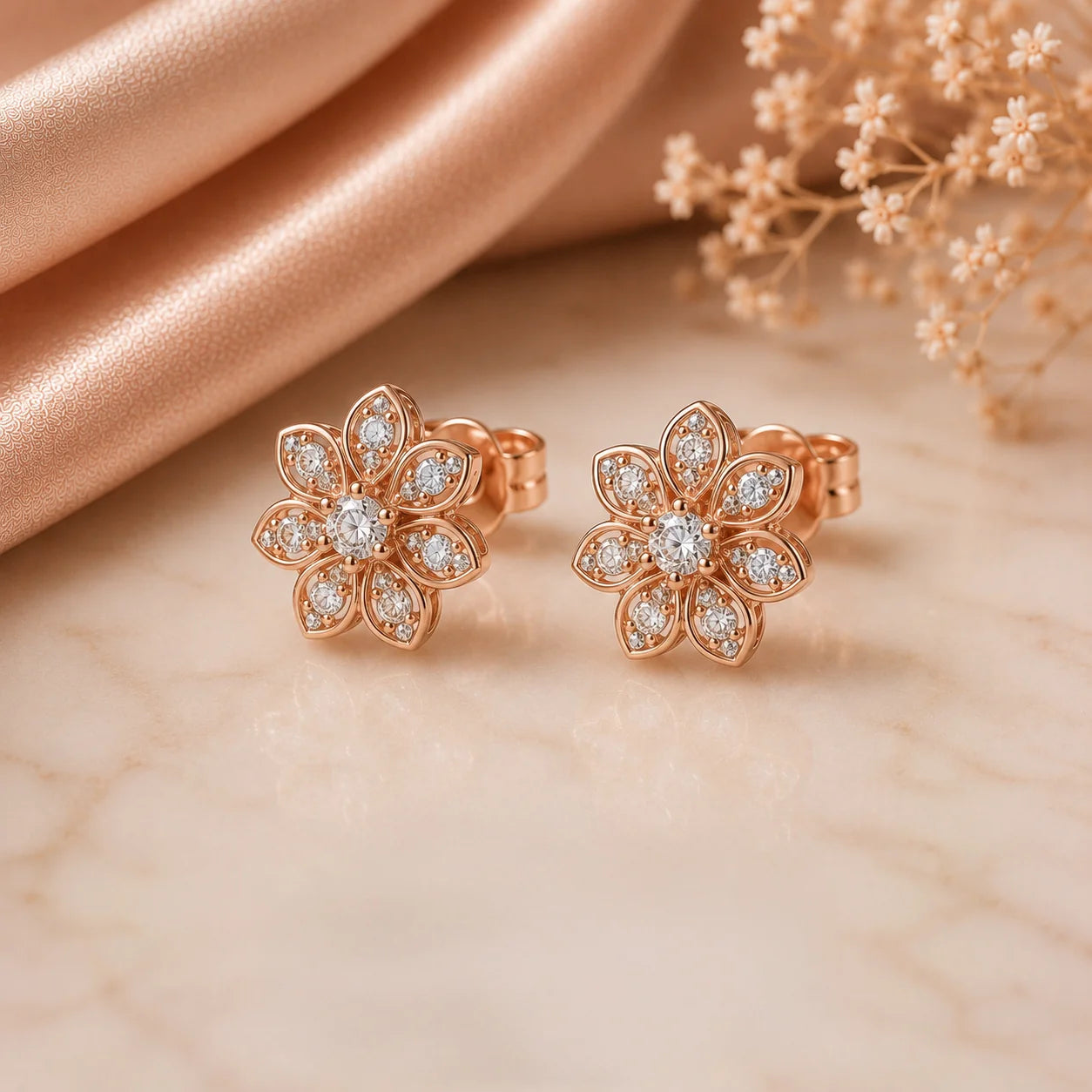 Rose Gold Studs Earring