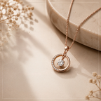 Rose Gold Diamond Pendant