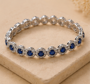 Sapphire Diamond Bracelets