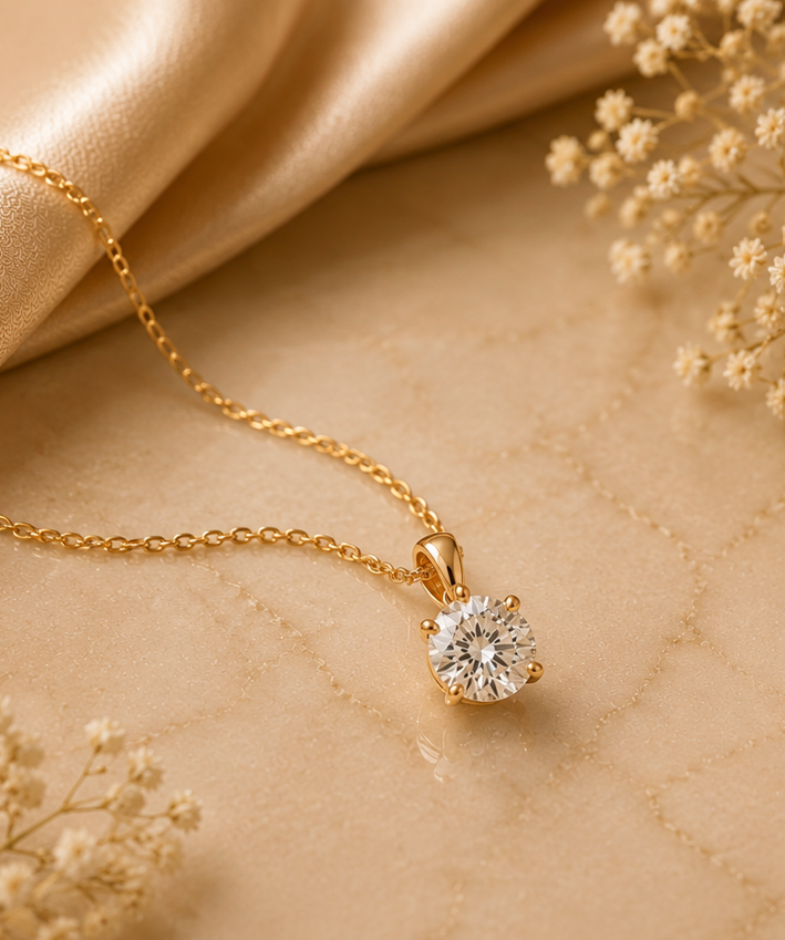 Solitaire Diamond Necklace