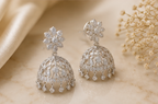 White Gold Diamond Jhumka