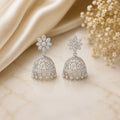 White Gold Diamond Jhumka
